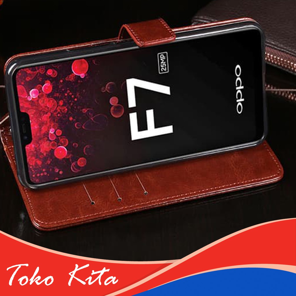 Dompet Casing HP Oppo F7 Pro Plus | Shopee Indonesia