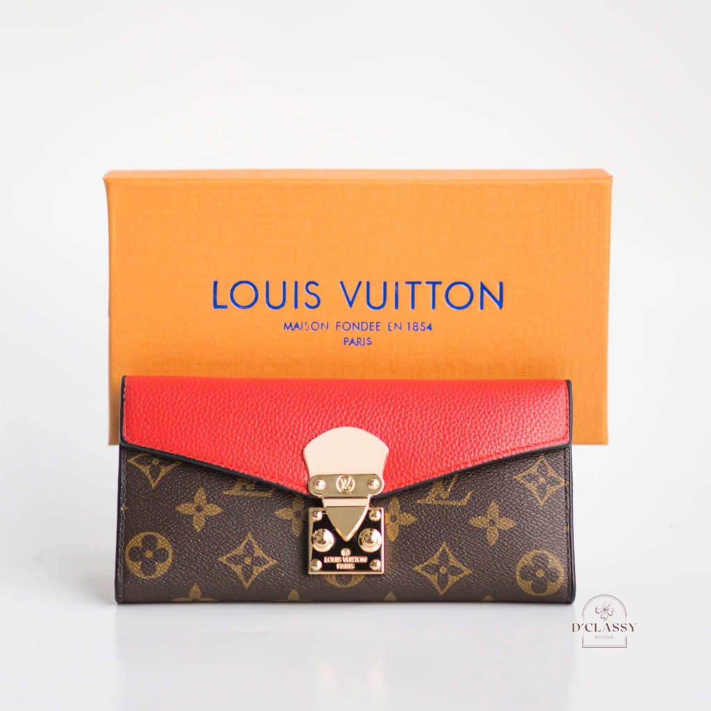 DOMPET WANITA LOUIS VUITTON PARIS LONG 2 IN 1 - LV-62006/1003#