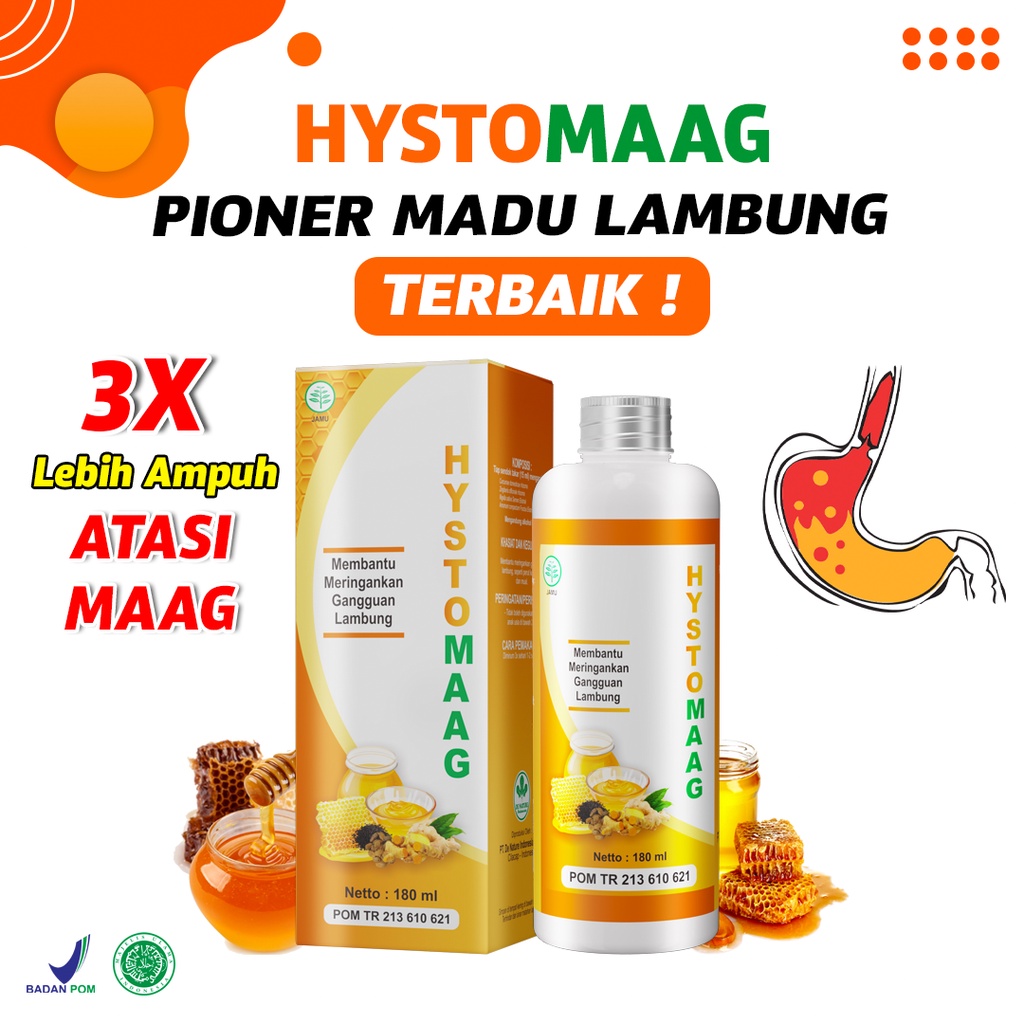 Jual Madu Hystomaag Obat Penghilang Maag Asam Lambung Paling Ampuh Pereda Nyeri Lambung Nyeri