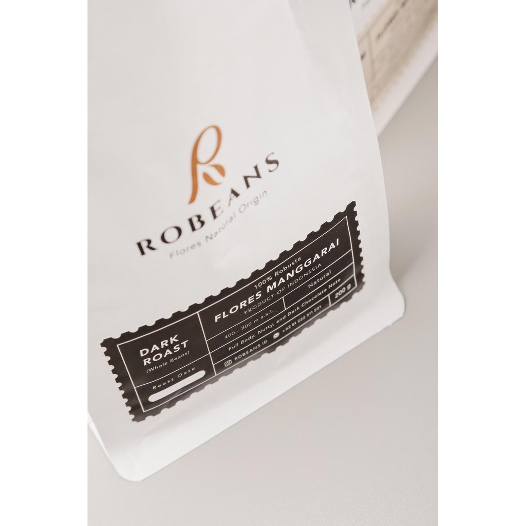 

Kopi Robusta Flores Dark Roast Robeans - Proses Natural