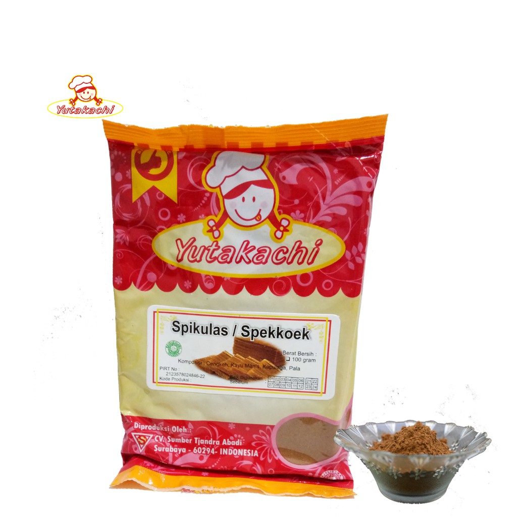 Bubuk Spikulas 100 Gram Yutakachi / Spekuk / Spekoek / Spikuk / Speculaas / Speculoos / Spekkoek / Bumbu Rempah Bahan Kue / Pusat Bumbu