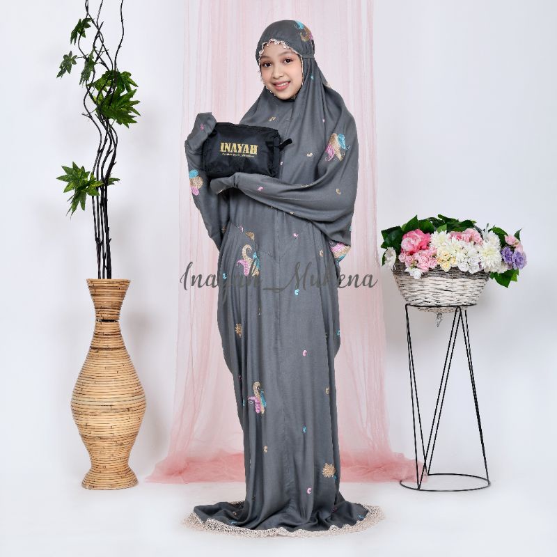 Mukena Terusan Anak Remaja Tanggung Bordir Starla-4