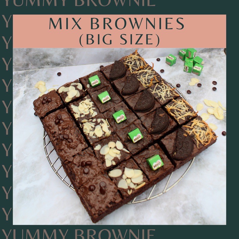 

BROWNIES PANGGANG MIX 5 TOPPING (READY)