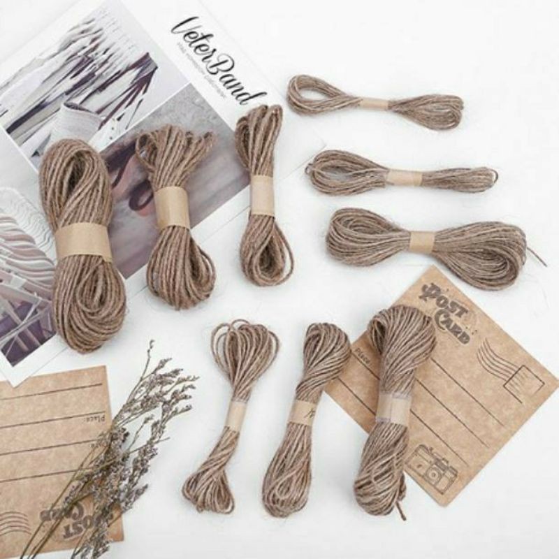 

Tali Rami Goni 2ply 3ply / Tali Jerami / Tali Mendong / Pengikat Packing - METERAN