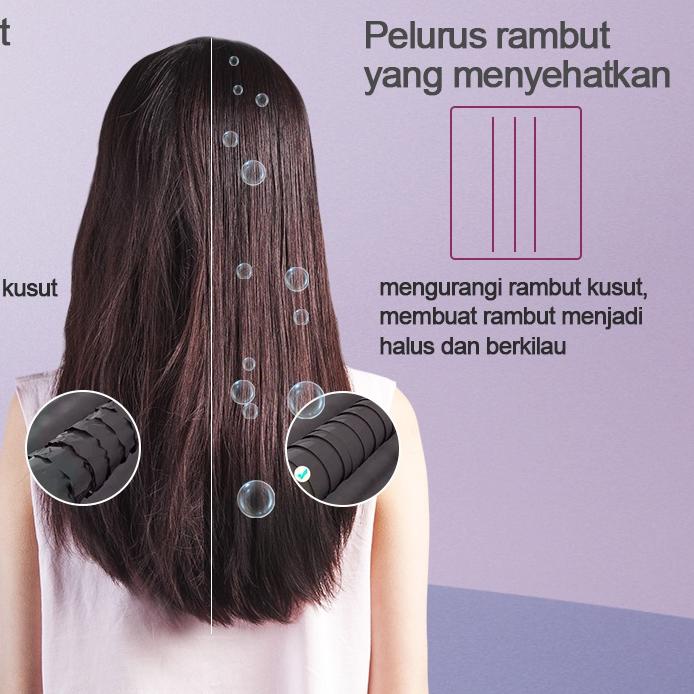 Omfu Catokan rambut lurus dan rambut keriting dua-dalam-satu catokan kriting/catokan heles alat keri