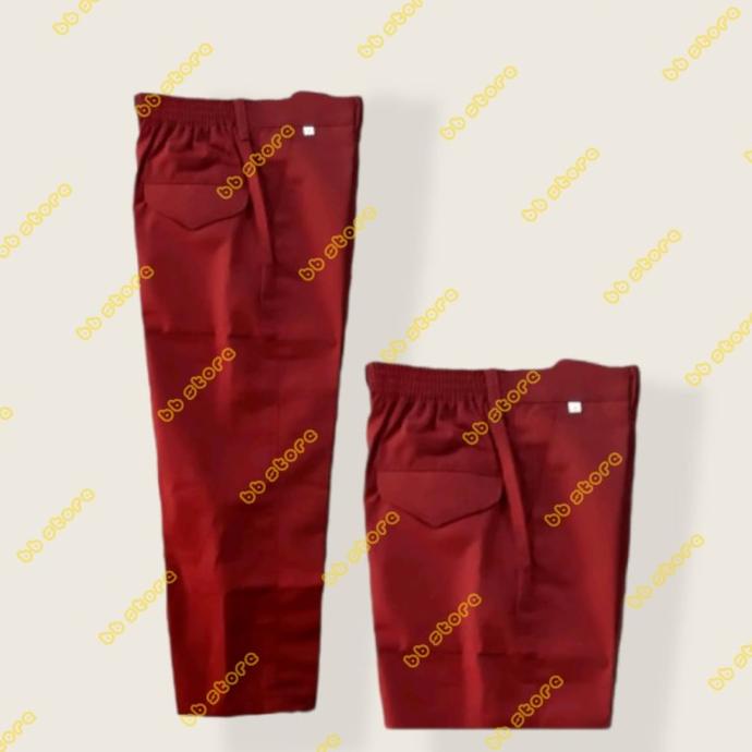 SERAGAM SEKOLAH SD CELANA PANJANG MERAH ANAK LAKI LAKI PREMIUM