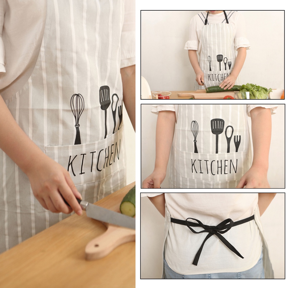 Apron Celemek Masak Dapur Berkualitas Premium Pelindung Pakaian Anti Kotor Noda Minyak Celemek Koki Anti Basah Model Lucu / Keren Cooking / Baking Chef Apron