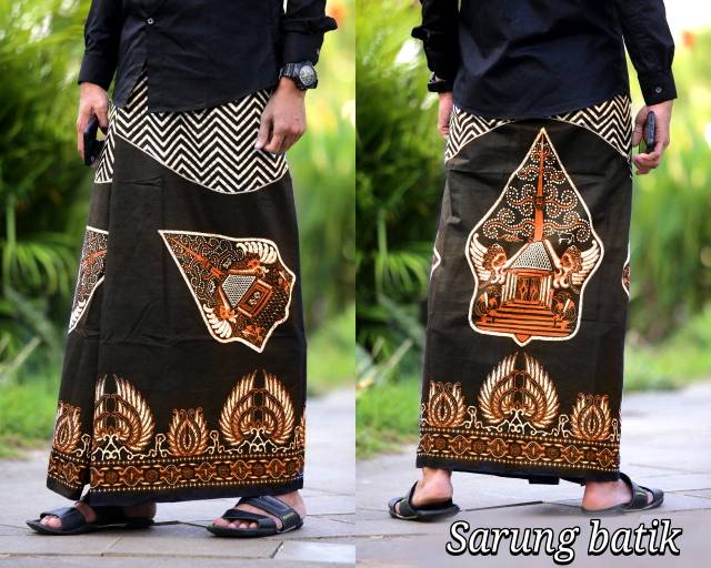 DISKON Sarung Batik Antasena warna lengkap Hijau