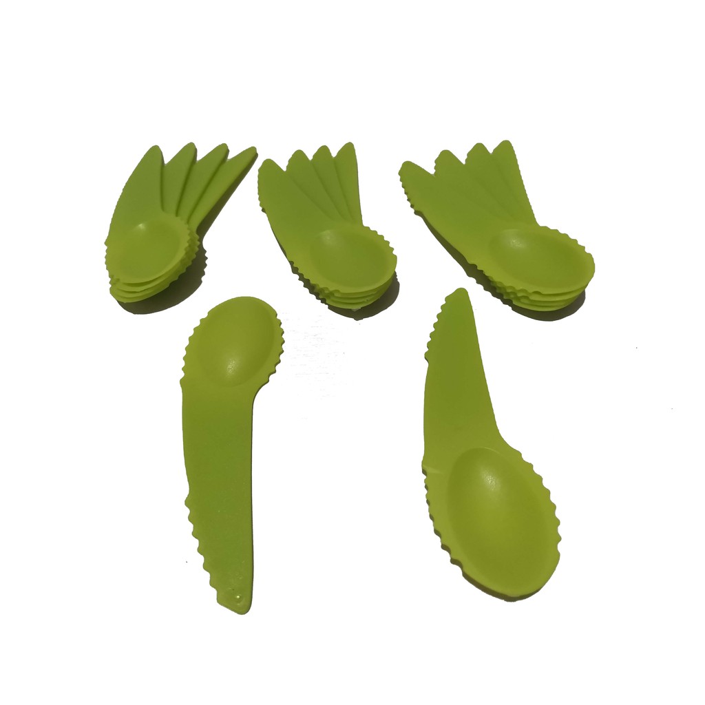 Cheaper-12 Pcs-Sendok Buah Kiwi Bahan Plastik Pengkupas Sendok 666 Spoon Fruit Knife Berkualitas Termurah Perlusin