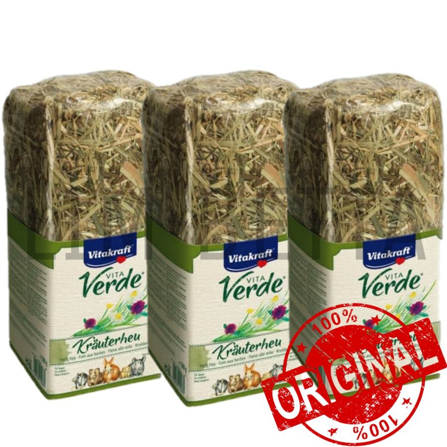 VITA VERDE ALPINE HERBAL HAY 500 gram / MAKANAN KELINCI DAN RODENT