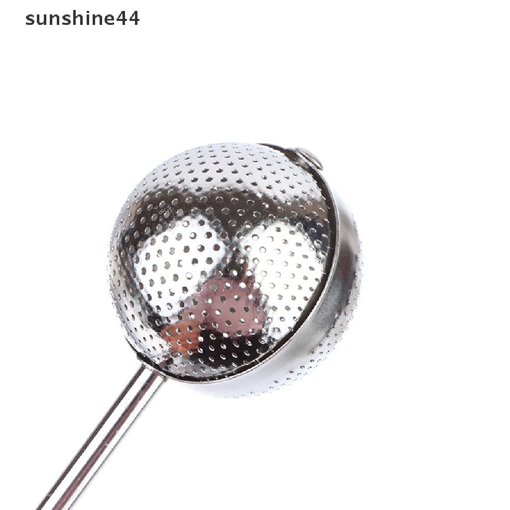 Sunshine Bola Saringan Teh Portable Bahan Stainless Steel Dengan Gagang 18.6cm