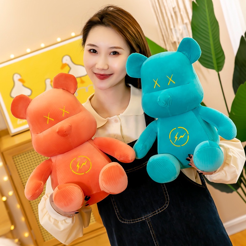 Mainan Boneka Beruang Bahan Plush Warna-Warni Ukuran 38CM Untuk Hadiah Ulang Tahun Anak Laki-Laki Dan Perempuan