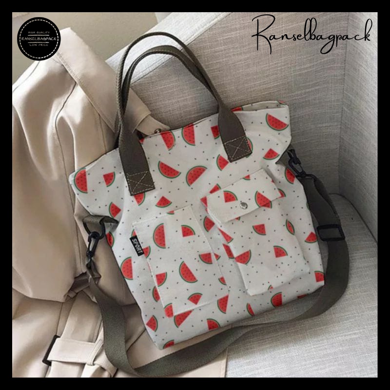 Tas Messenger - Totebag Murah Bagus Kekinian Terbaru Import Lokal Original Fashion Korea Ringan Sekolah Kuliah Kerja Remaja Dewasa Traveling Multifungsi Stylish Bahu Selempang Simple Elegan Casual Perempuan Cewek