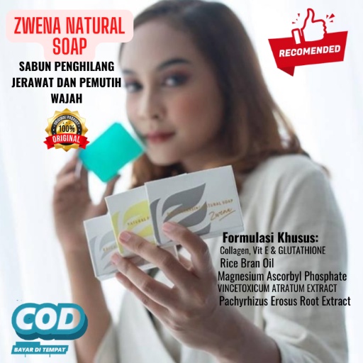 ZWENA Obat Jerawat Dan Bekas Jerawat Sabun Pemutih Wajah Sabun Pemutih Badan Permanen Sabun Jerawat 