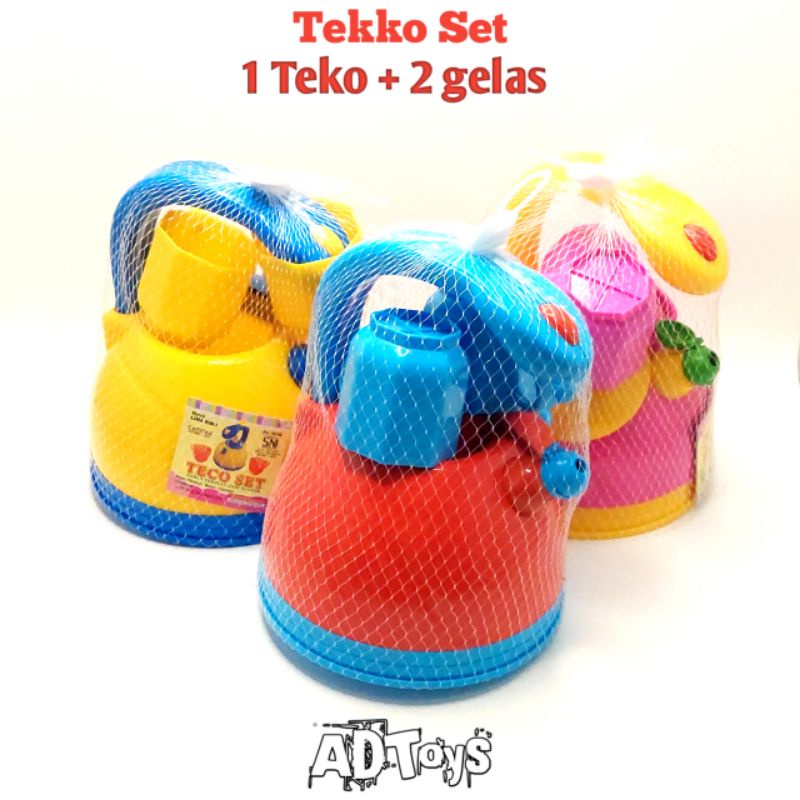 Mainan Teko Set dan Gelas Lucu
