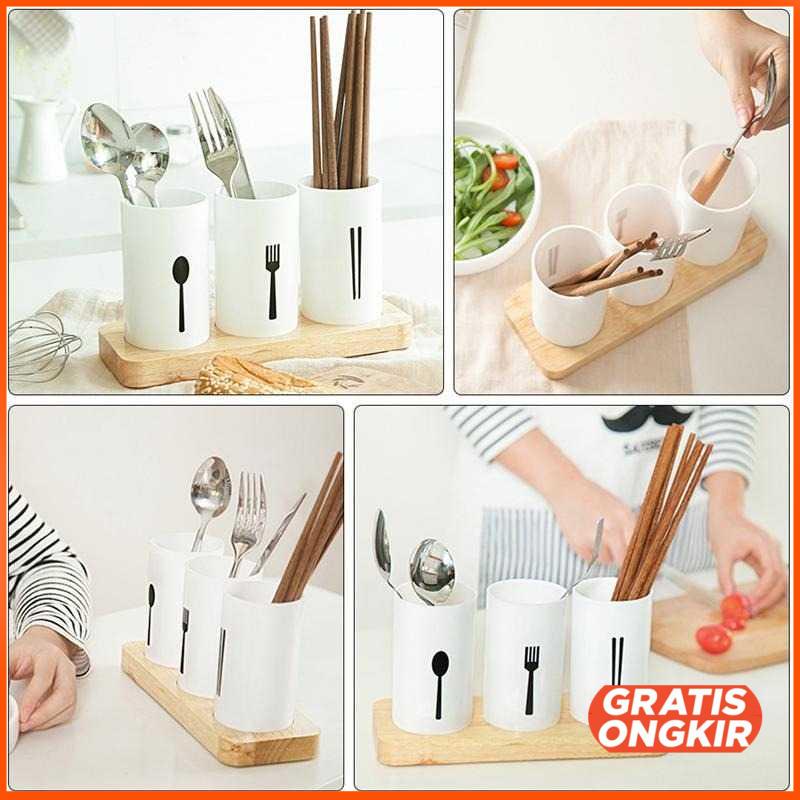 Rak Organizer Dapur Tempat Sendok Garpu Storage - NMD279