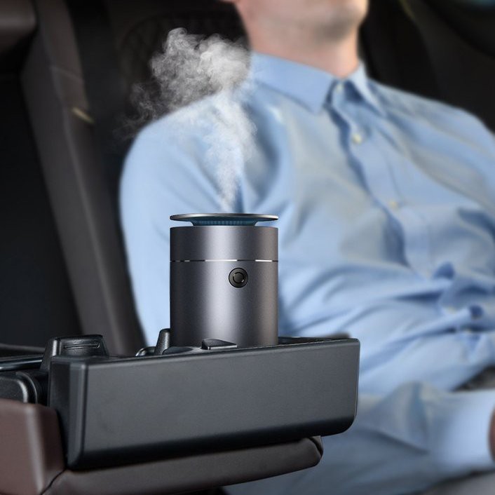 BASEUS ORIGINAL Time Aromatherapy Car Humidifier SILVER Aroma Mist Purifier Difuser Untuk Mobil-3