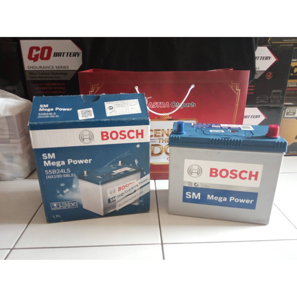 Aki Mobil Toyota Yaris, New Vios NS60LS / 55B24LS BOSCH Aki kering