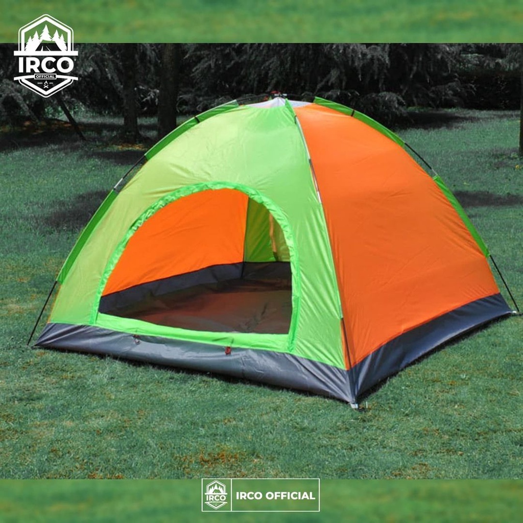 Paket tenda gunung double layer waterproof alas terpal kapasitas 4 orang dewasa dan matras camping