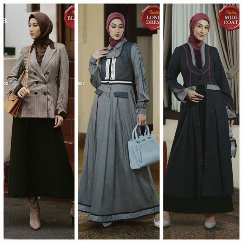 WELCOMING RAMADHAN SALE 2023 POEVA PV-0522 ETHEREAL BY TUNEECA DISKON SALE PROMO Gamis Blazer Outer