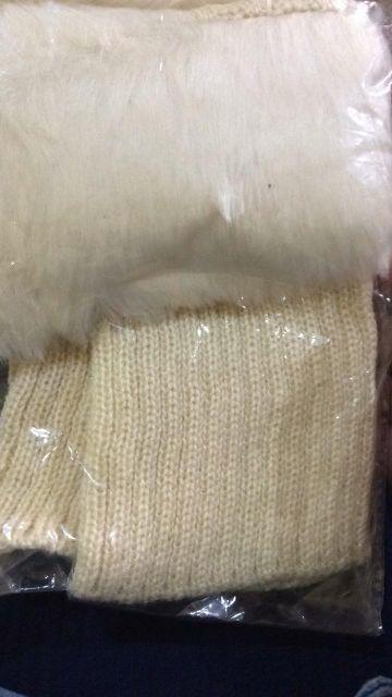 Penghangat Kaki Bulu Leg Warmer