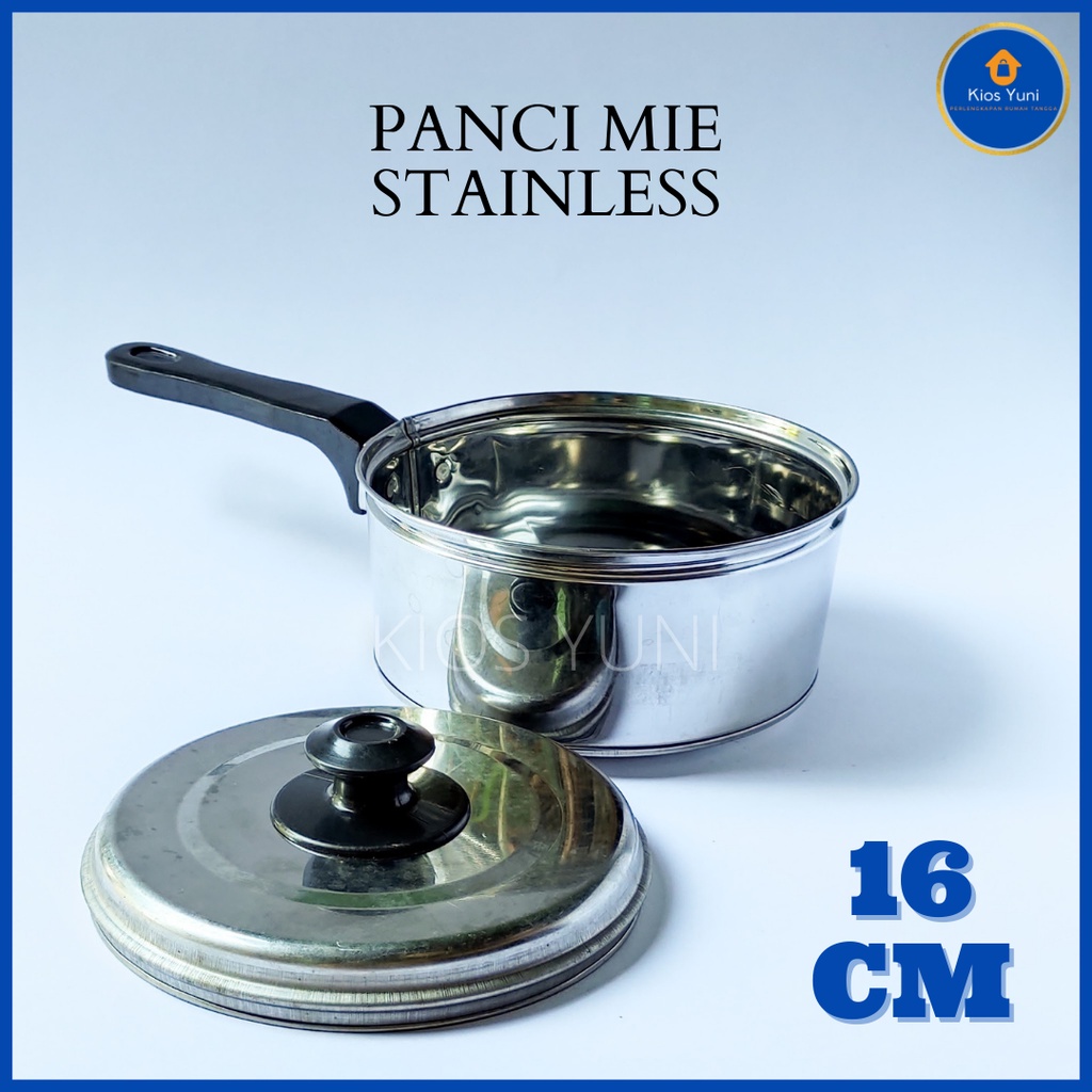 Panci Mie 16 CM / Panci Stainless / Panci Mie Rebus / Panci Masak Mie / Panci Stenlis
