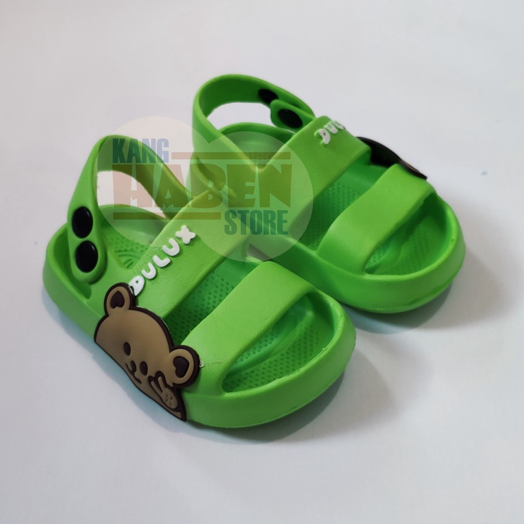 Habenkids Sandal Anak Bayi Cowok Cewek Karakter Beruang Sendal Tali Belakang 391EBN