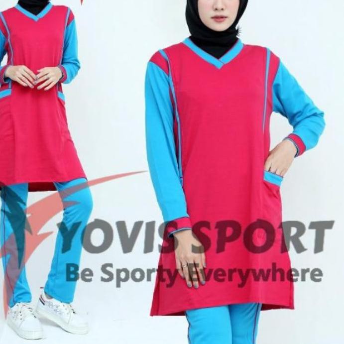 TERBARU SETELAN TUNIK JUMBO TERMURAH/BAJU SENAM.MUSLIMAH JUMBO.SIZE/BAJU SENAM YOVIS JUMBO 7F6