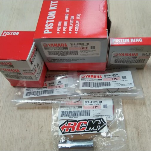 PISTON KIT SET SEKER SEHER RXK RX KING RX-KING 0.75MM 75 MM ORI ORIGINAL YAMAHA ASLI 3KA-E1630-30