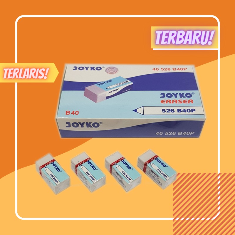 

Penghapus pensil Joyko Putih 526-B40P Pencil Eraser /Harga Per Pcs / JAYA ABADI