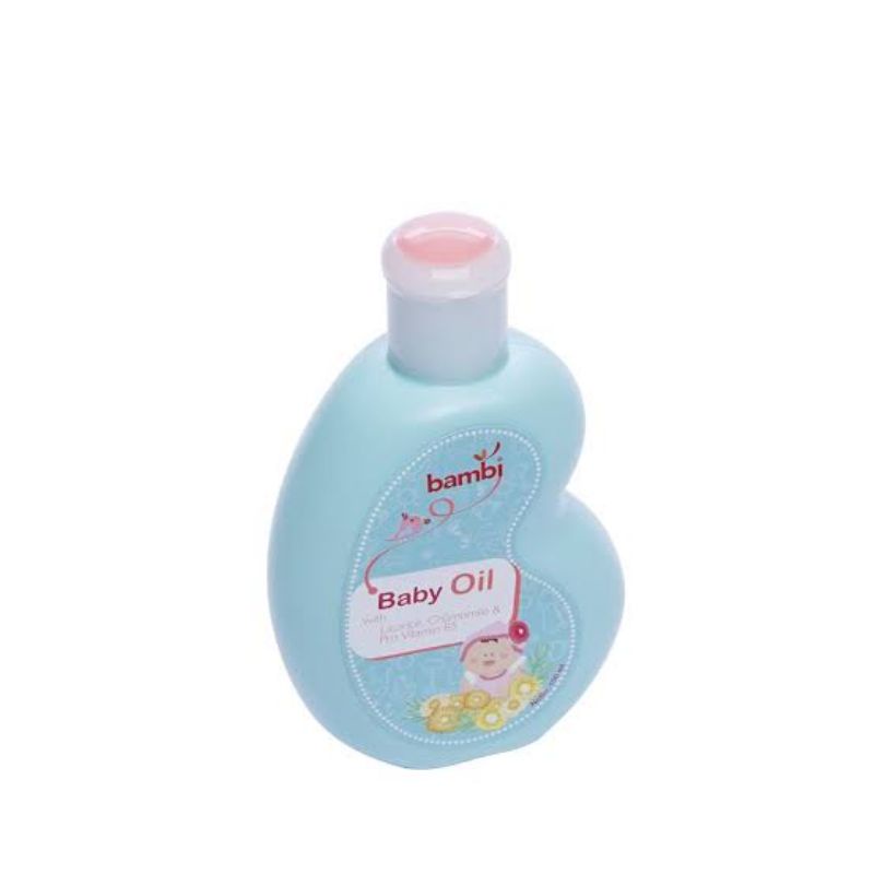 Bambi Baby Oil With Licorice Chamomile Pro Vitamin B5 100ml - Bambi Baby Oil 100ml