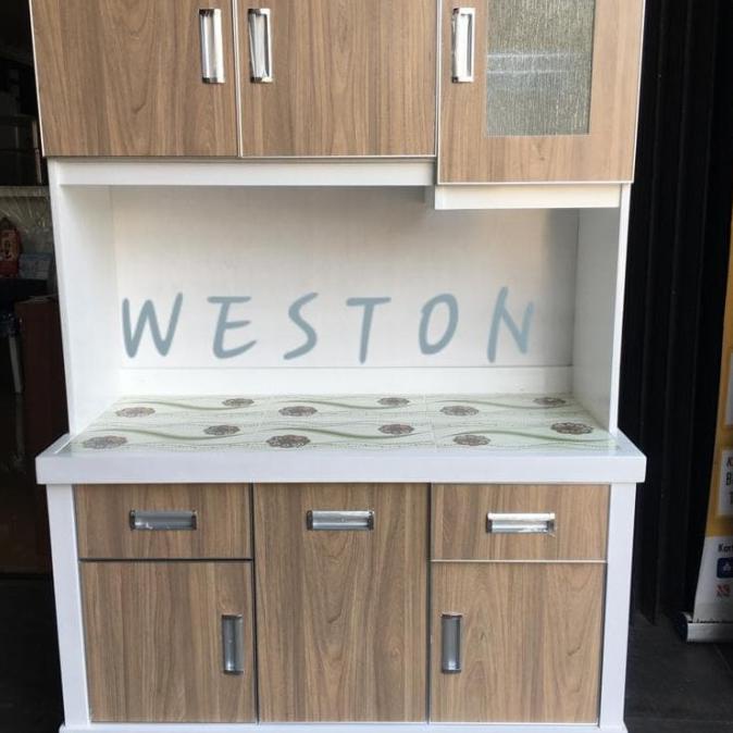 Best Seller] Lemari Sayur/Lemari Piring 3 Pintu Duco Hpl