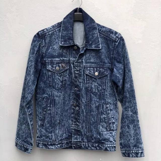 Denim jacket washing blue 17 oz