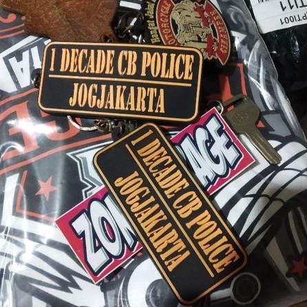 gantungan kunci 1dekade CB police Jogjakarta