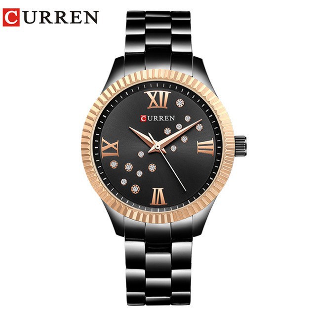 CURREN 9009 Jam Tangan Wanita Analog Stainless Steel WK-SBY