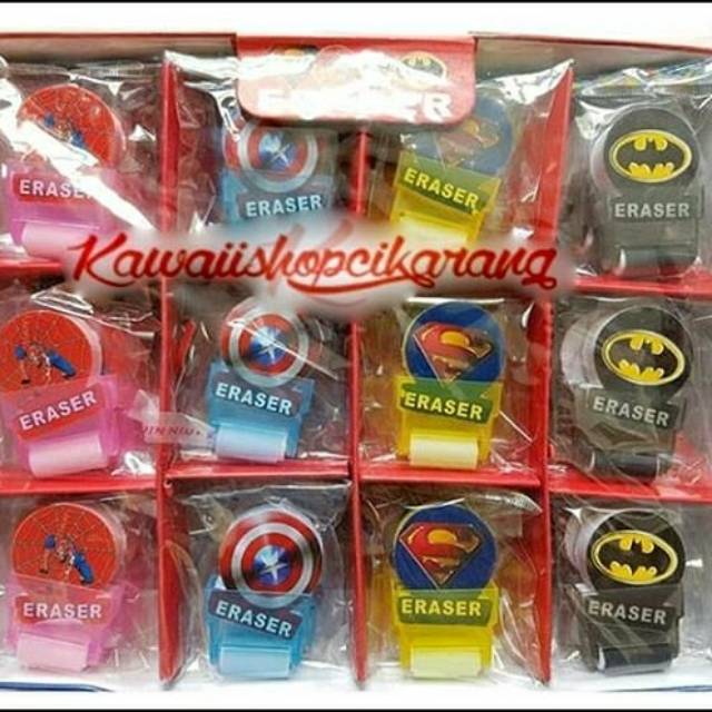 

Penghapus roll karakter superhero