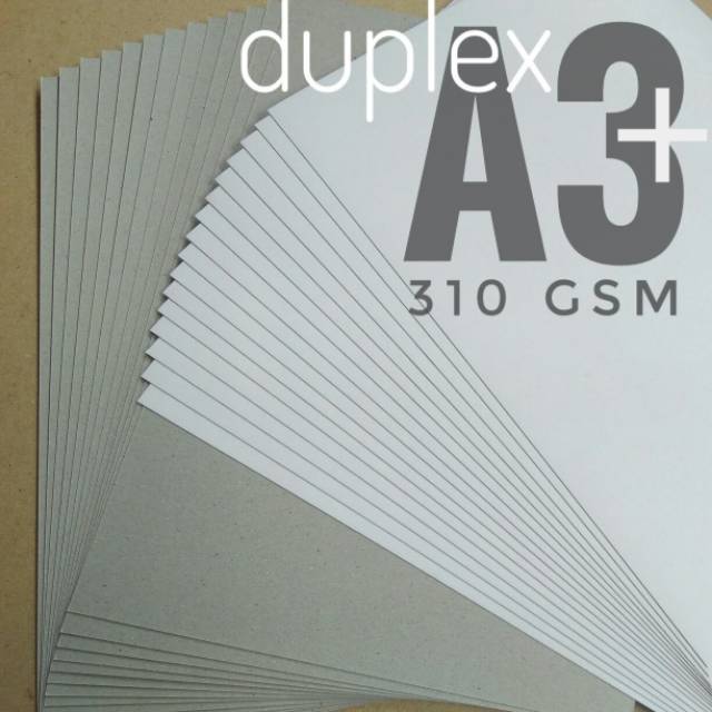 

( 50 Lembar ) Kertas Duplex Duplek 310 Gsm Uk A3+ 32cm X 48.3 cm