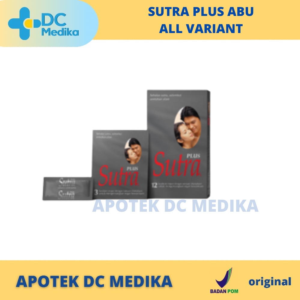 Sutra Abu isi 3 / 12 / Plus / Kontrasepsi Pria / Kondom / Kontrasepsi Pria / 3 pcs / 3's