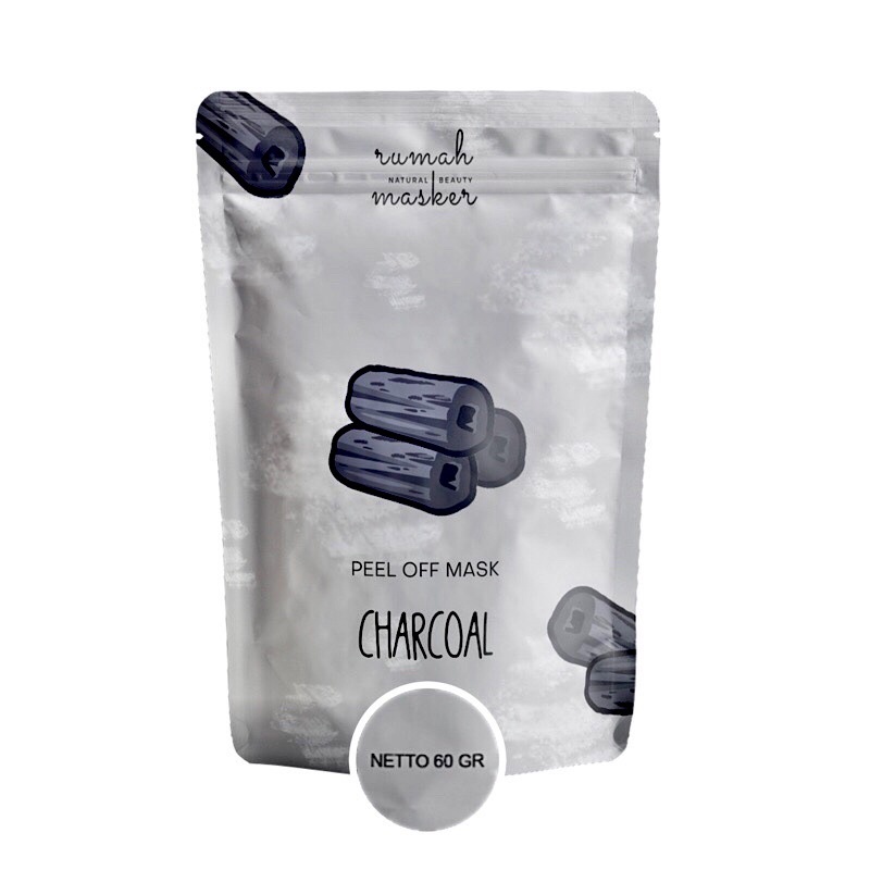 RUMAH MASKER Peel Off Mask Charcoal 60gr
