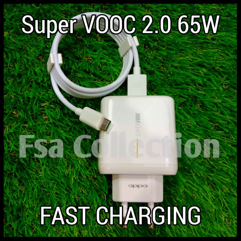 CHARGER OPPO Super VOOC 2.0 65W Fast Charging FIND X/FIND X2/X2 PRO/RENO 6,4/RENO 10X ZOOM/RENO 4 PRO/RENO 4/OPPO K3/RENO 3/RENO 3 PRO/OPPO A91