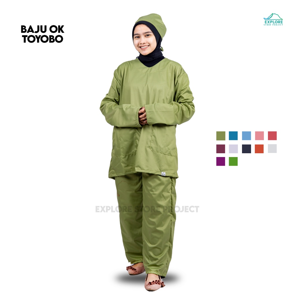 ESP MEDIC - Doctor's Scrub | Baju Jaga | Set Baju Celana Jaga OKA OK | Perawat | Dokter Lengan Panja