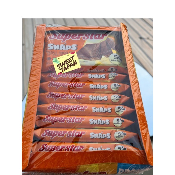 PROMO!!!! SUPERSTAR SNAP 28 gram isi 12 coklat TIPLE COKLAT - coklatmelted -wafercoklat -jajananjadoel -makanan ringan-cemilan -istanacemilan -snack.mazter -triayunit