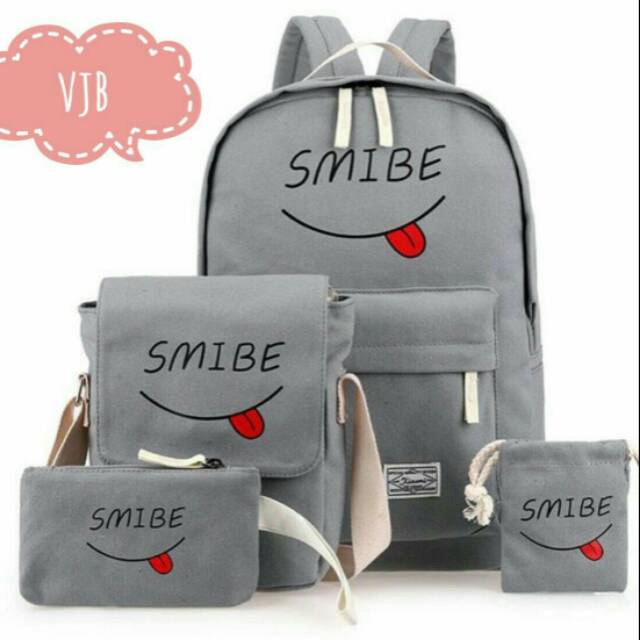 BACKPACK SMIBE-Ransel Anak sekolah Tas Gendong Tas Ransel Cowok dan Cewek