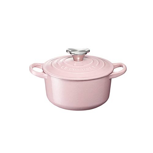 Paling Murah 【le Creuset】round Casserole 14cm (bear) - Chiffon Pink 801BrOVFZbX6dR7