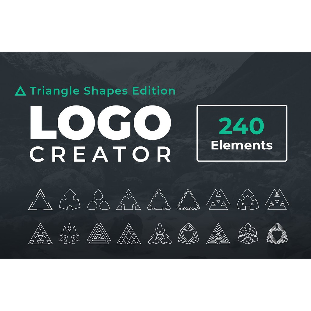 Logo Creator Triangle Shapes Edition - Photoshop &amp; Illustrator