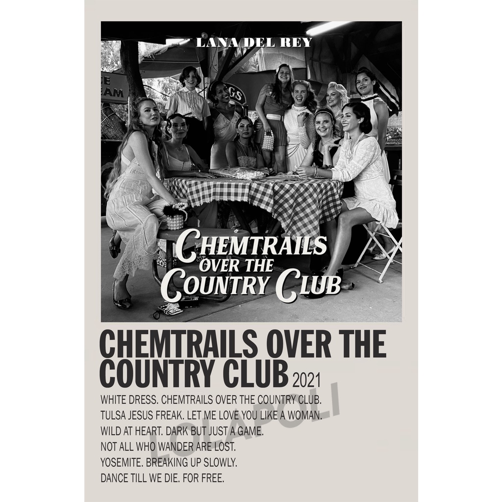 Poster Cover Album Chemtrails Over The Country Club - Lana Del Rey