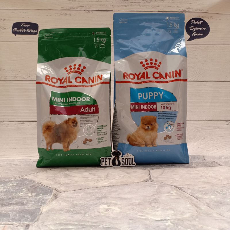 Royal Canin Mini Indoor Puppy / Adult - RC pakan anjing indoor atau dalam ruangan