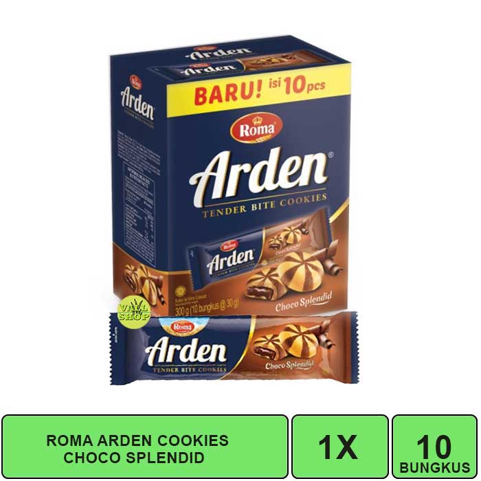 VSHOP. ROMA ARDEN COOKIES 1 BOX ISI 10 BUNGKUS