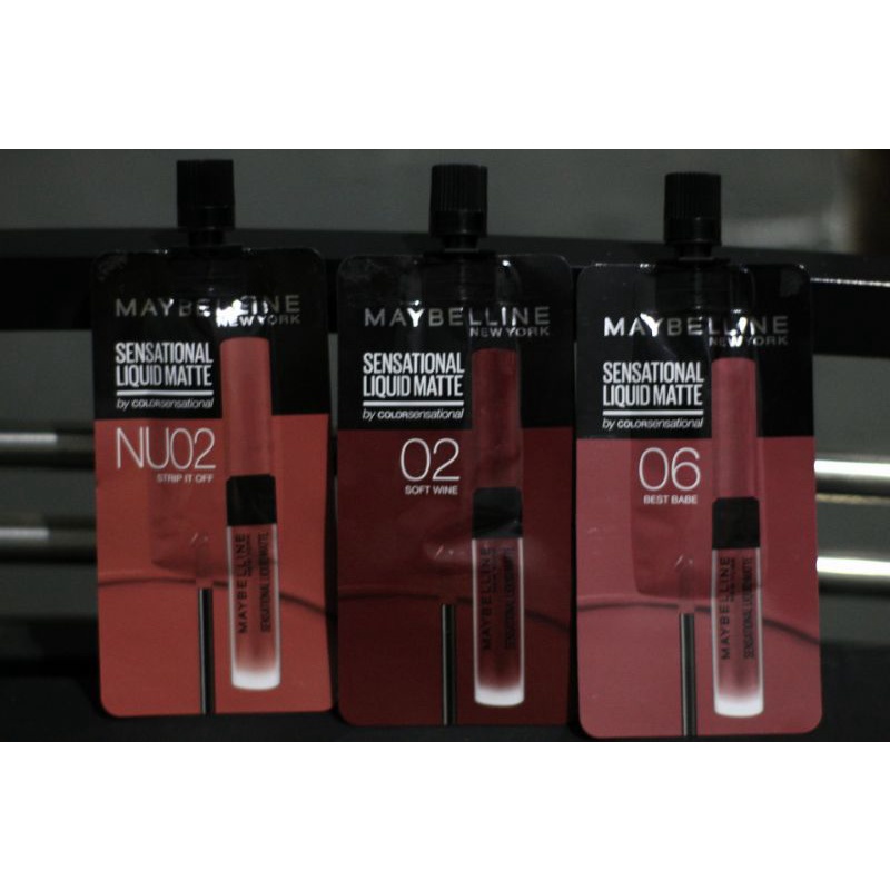 Maybelline Sensational Liquid Matte lip cream Sachet 2 ml