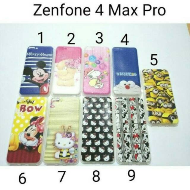 Case Karakter For Zenfone 4 Max Pro / Softcase Lucu Zenfone 4 Max Pro